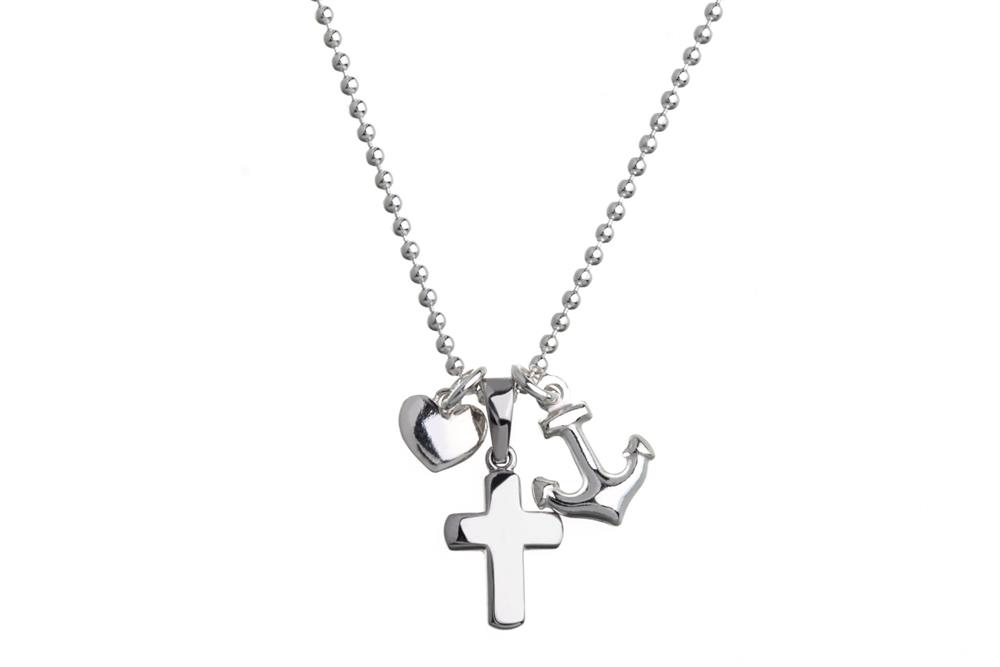 Halskette - Glaube, Hoffnung, Liebe - 925 Silber