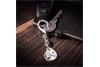Schlüsselanhänger mit Gravurplatte - 925 Silber 2824