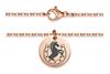 Halskette mit Anhänger Pferd - Edelstahl, rosé