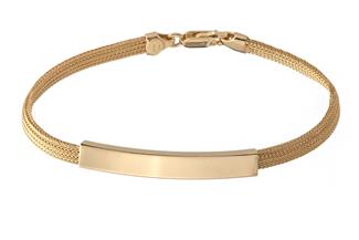 Fashion Armband - 925 Silber, vergoldet GOL186