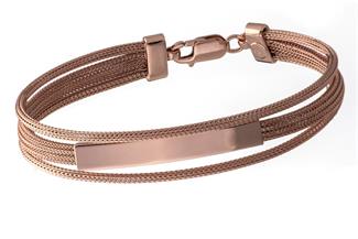 Fashion Armband - 925 Silber, rosé vergoldet ROS188