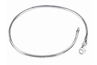 Schlangenkette Armband, achtkant 2mm - 925 Silber