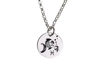 Kinder Kette ChainMAGPIE mit Sternzeichen Fische - 925 Silber 925 Silber