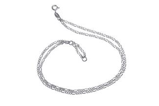 Echt 925 Sterling Silber Fußkette Ankerfußkette in 24-26 cm oder 26-28 cm 