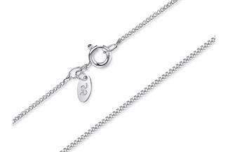 1.2mm Curb Chain - 925 Sterling Silver