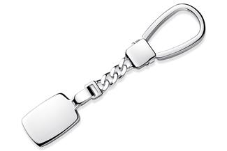 Schlüsselanhänger mit Gravurplatte - 925 Silber 2417