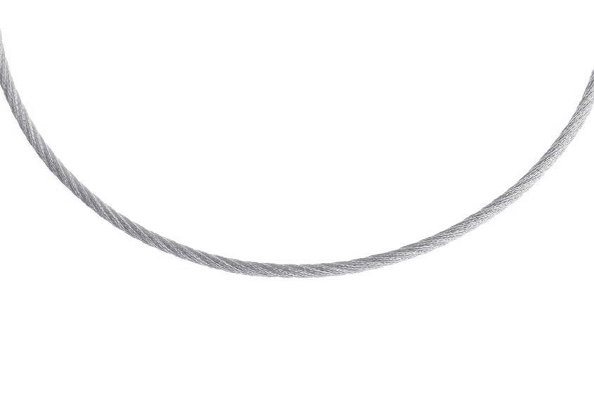Faschion-Omegahalsreifen 3mm - 925 Silber Länge: 40cm - 028ART3