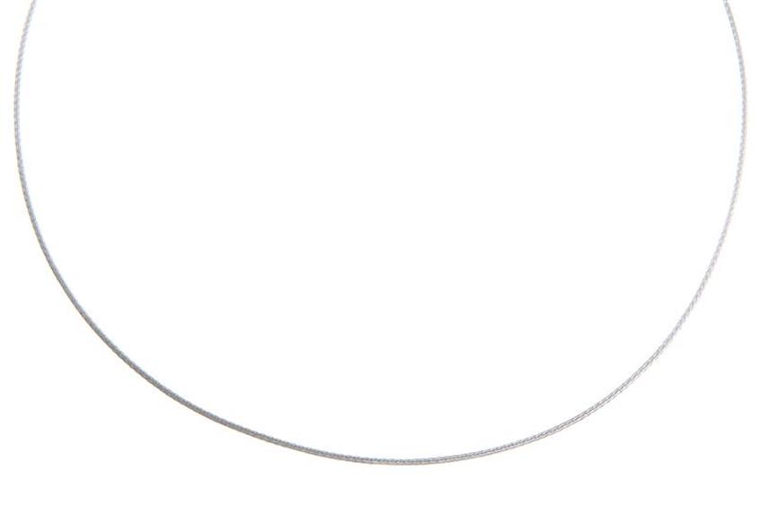 Faschion-Omega Halsreif 1mm - 925 Silber Länge: 40cm - 028ART7