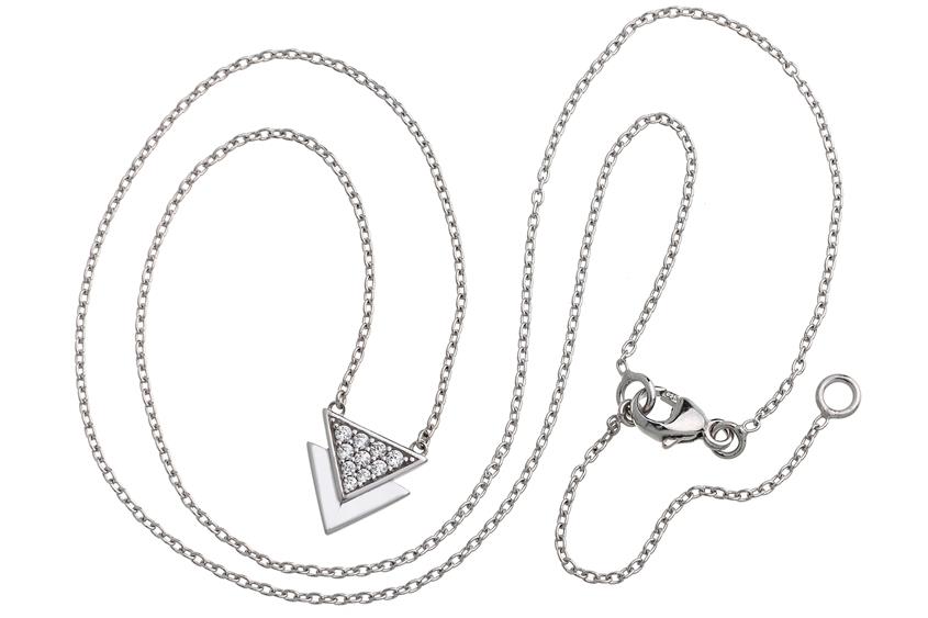 Fashion Triangle - 925 Silber Länge: 45cm - 9600171