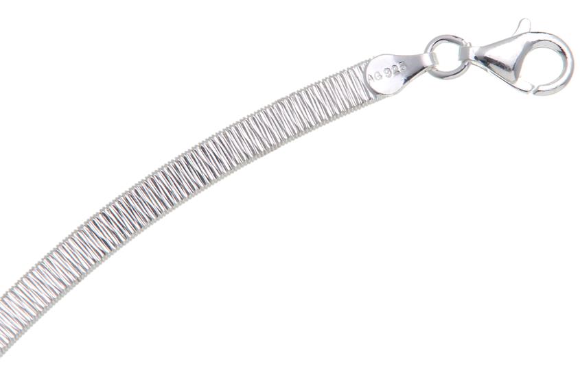 Schlangenkette flach 4,2mm - 925 Silber Länge: 45cm