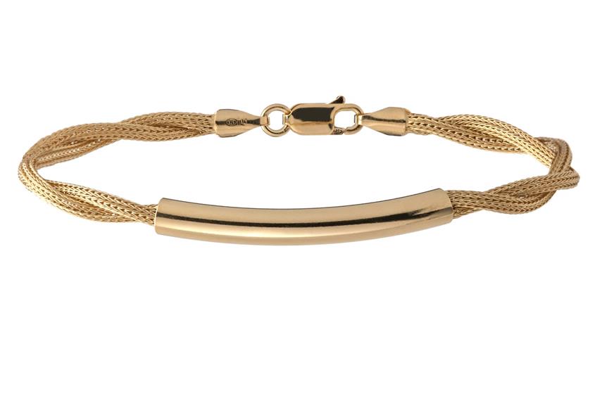 Fashion Armband - 925 Silber, vergoldet GOL187