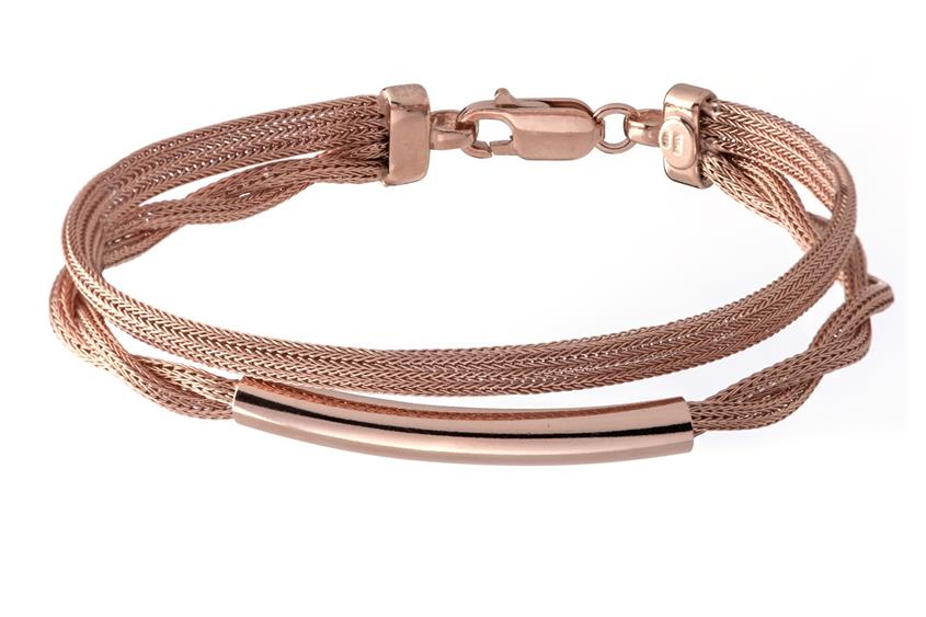 Fashion Armband - 925 Silber, rosé vergoldet ROS189