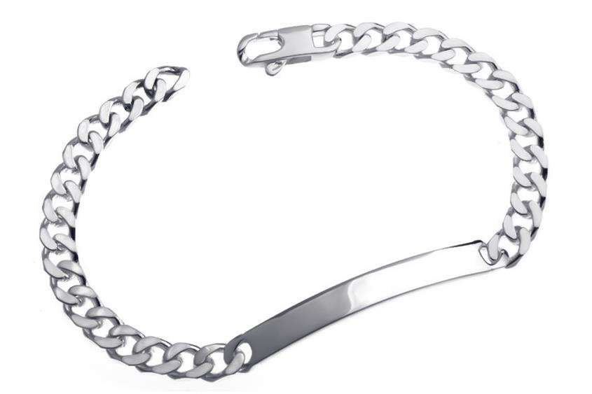 Echt Silber 925 mit Gravur Das einzigartige Armband mit Herzaussparung 18 cm 