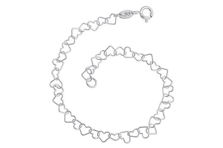 Fashion Line Armband Herzen - 925 Silber