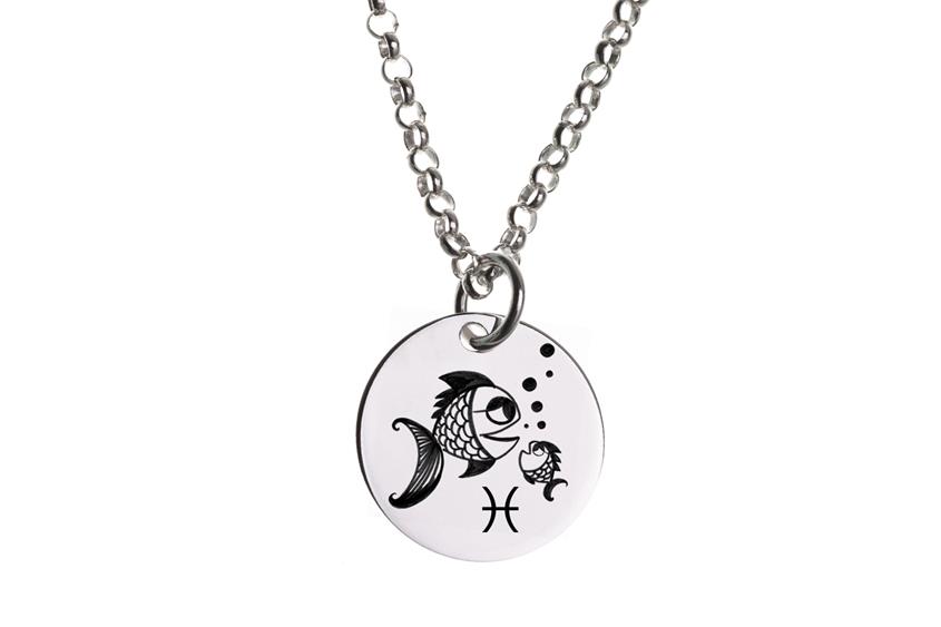 Kinder Kette ChainMAGPIE mit Sternzeichen Fische J - 925 Silber 925 Silber