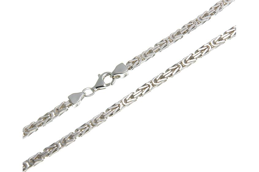 Halskette Edelstahl Kette Schlicht Klassisch Kugeln Perlen 505,0mm Silber Fbg