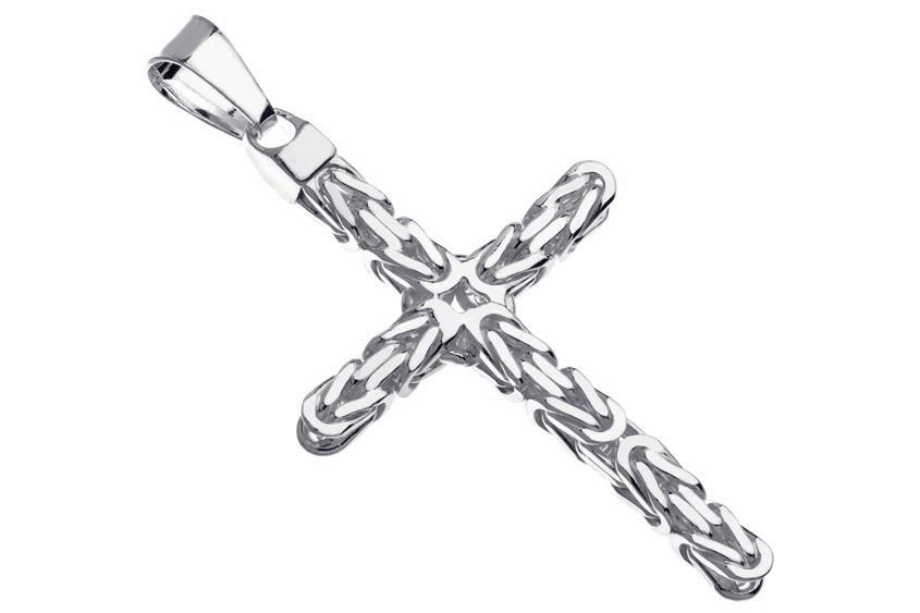 Anhänger Kreuz Königskette 6mm - 925 Silber