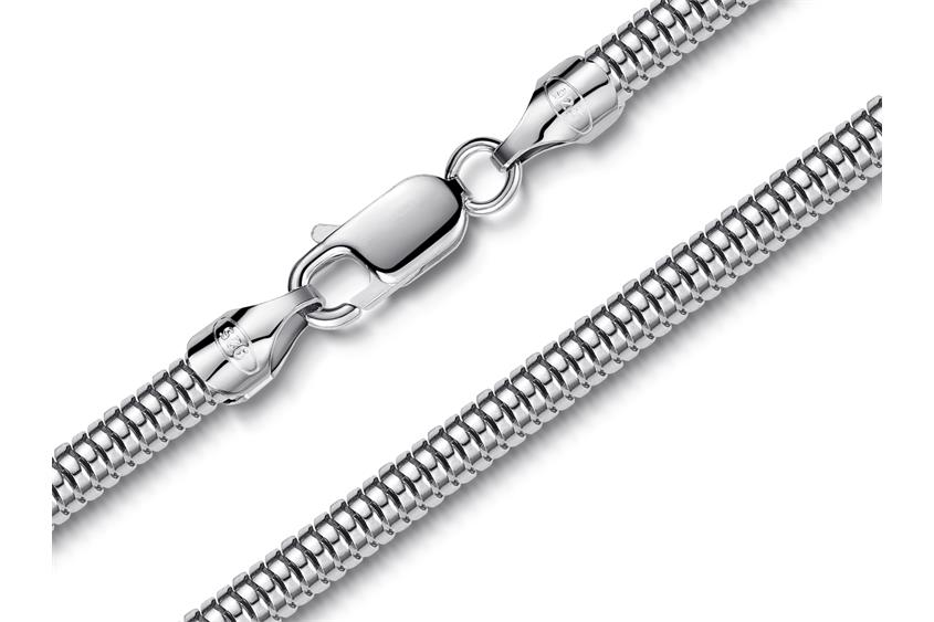 Schlangenkette Armband 4mm - 925 Silber