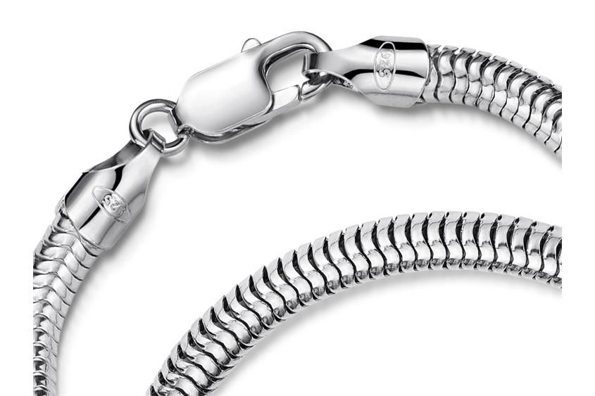 Schlangenkette Armband 5mm - 925 Silber